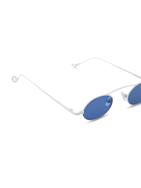 Birkin White Sunglasses With Grey Lenses