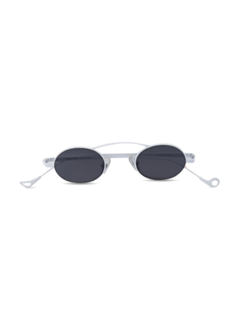 Birkin White Sunglasses With Grey Lenses