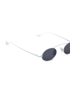 Birkin White Sunglasses With Grey Lenses