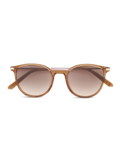 Brown Eclipse Round Sunglasses With Gradient Lenses