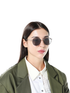 Multicolor Saddle Sunglasses With Black Tinted Lenses