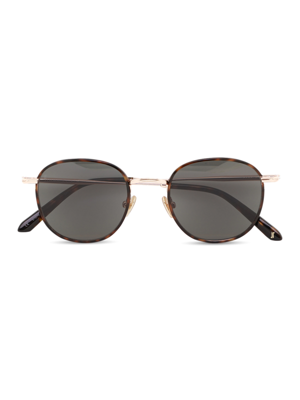 Multicolor Saddle Sunglasses With Black Tinted Lenses