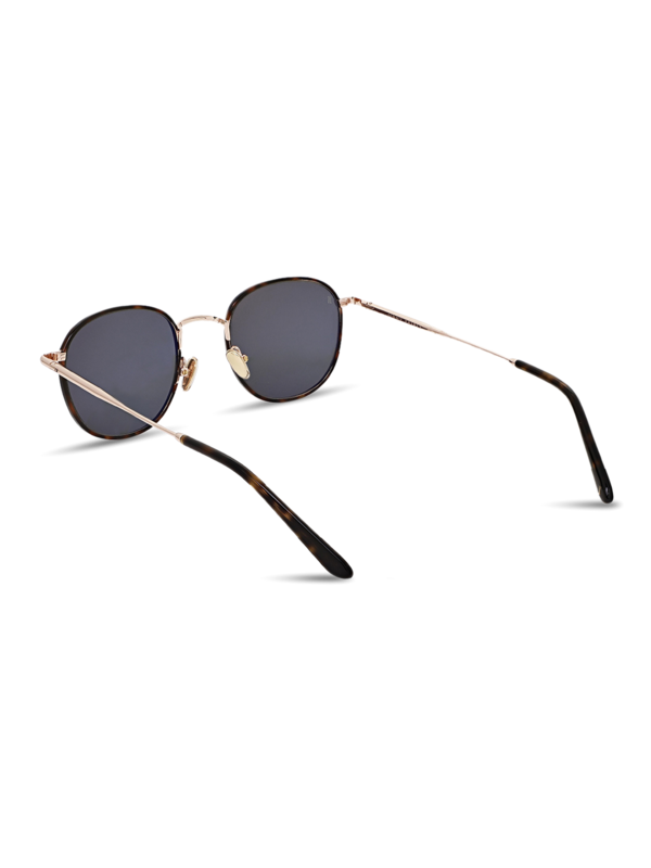 Multicolor Saddle Sunglasses With Black Tinted Lenses