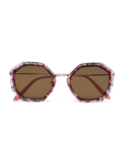 Pink Hexagonal Sunglasses