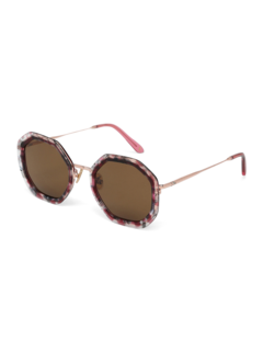 Pink Hexagonal Sunglasses