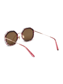 Pink Hexagonal Sunglasses