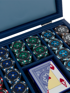 Poker Set Couture Effect Leather
