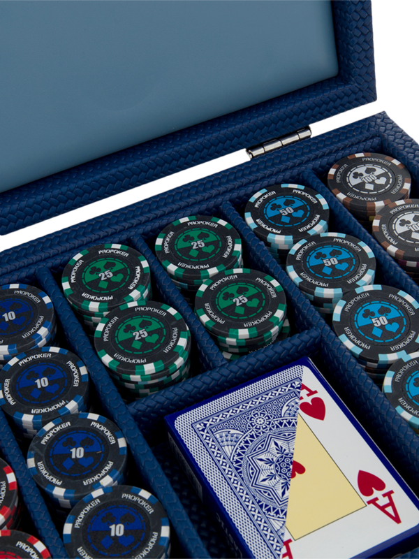 Poker Set Couture Effect Leather