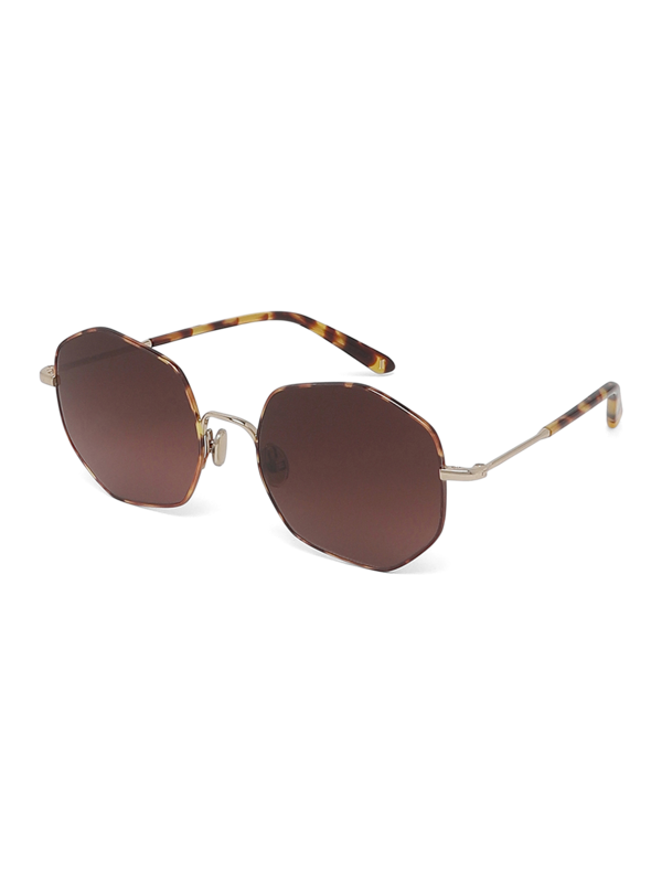 Brown Octagonal Sunglasses