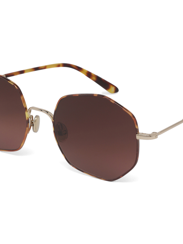 Brown Octagonal Sunglasses