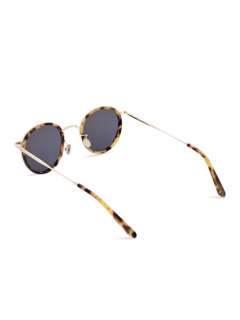 Tortoise Shell Erno Double Frame Sunglasses With Black Tinted Lenses