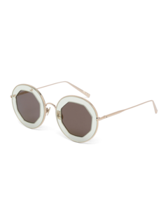 Transparent Octagonal Sunglasses