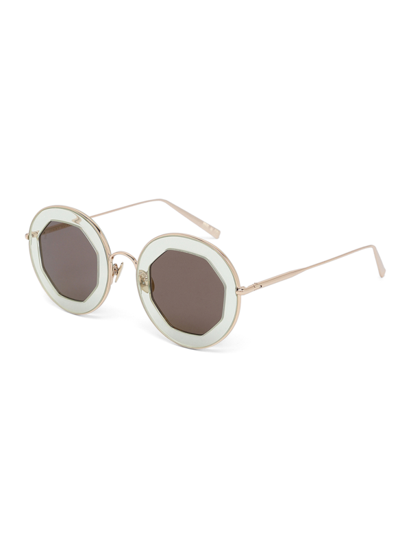 Transparent Octagonal Sunglasses