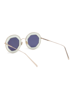 Transparent Octagonal Sunglasses