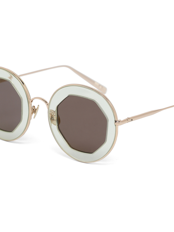 Transparent Octagonal Sunglasses