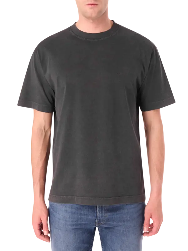 تيشرت مزين بشعار بنمط رقعة