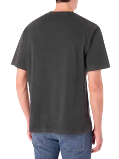 تيشرت مزين بشعار بنمط رقعة