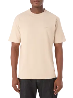 تيشرت مزين بشعار بنمط رقعة