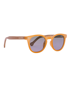 Two-Tone Thin-Rimmed Sunglasses with Grey Tinted Lenses