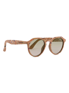 Masai Cork Polygonal Sunglasses with Paint Splash Effect