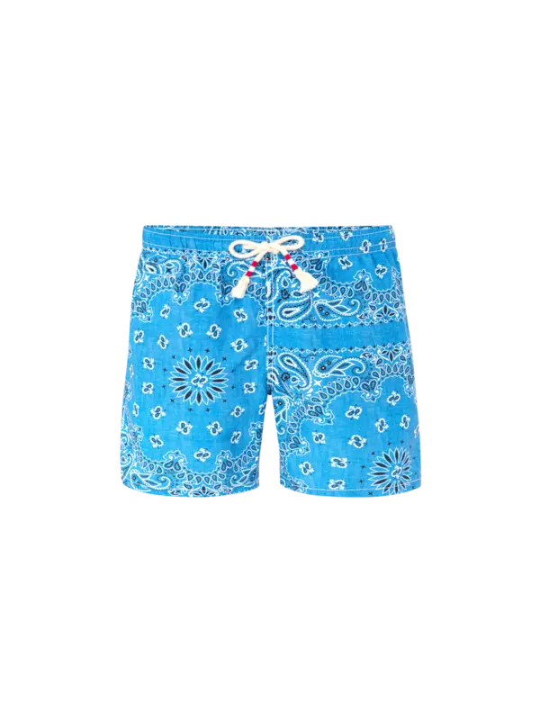 شورت سباحة بطبعة باندانا