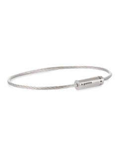 Polished Sterling Silver Cable Bracelet