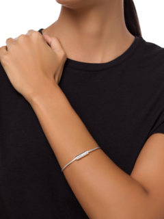 Polished Sterling Silver Cable Bracelet