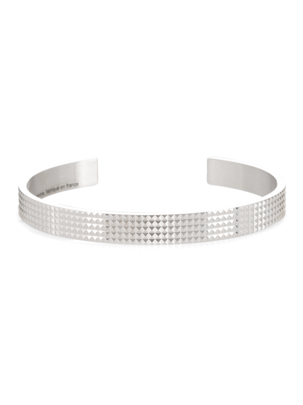 Guilloché Sterling Silver Ribbon Bracelet