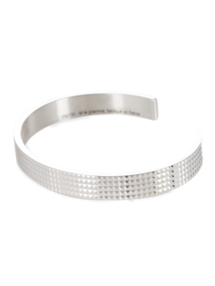 Guilloché Sterling Silver Ribbon Bracelet