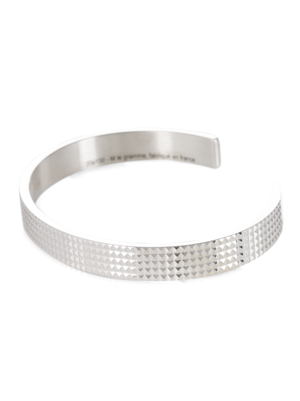 Guilloché Sterling Silver Ribbon Bracelet