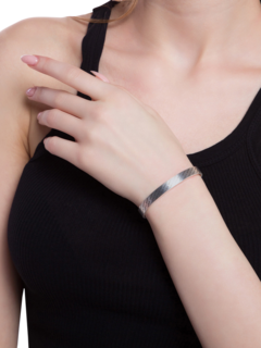 Silver Ribbon Bracelet