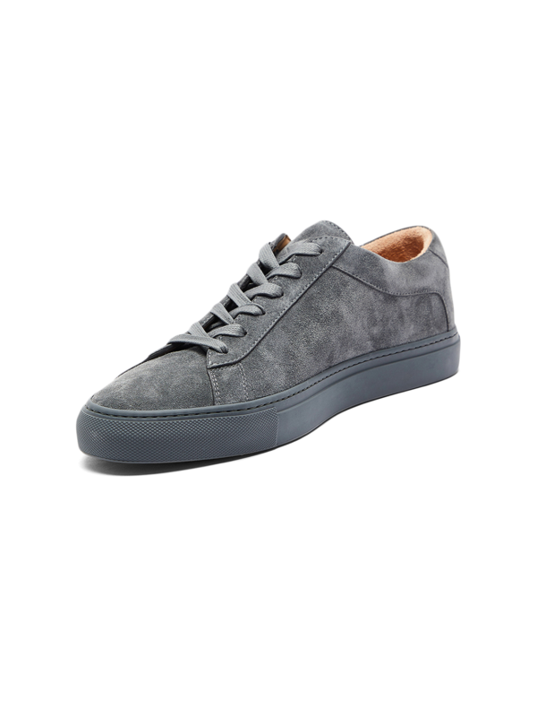 Grey Suede Capri Sneakers