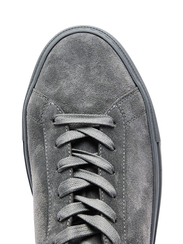 Grey Suede Capri Sneakers