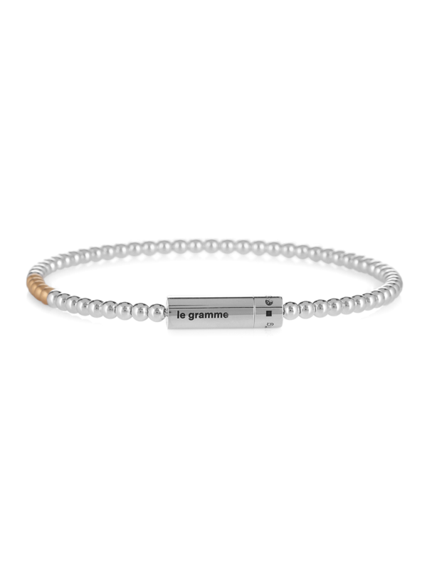 Polished Sterling Silver 11g Bead Bracelet