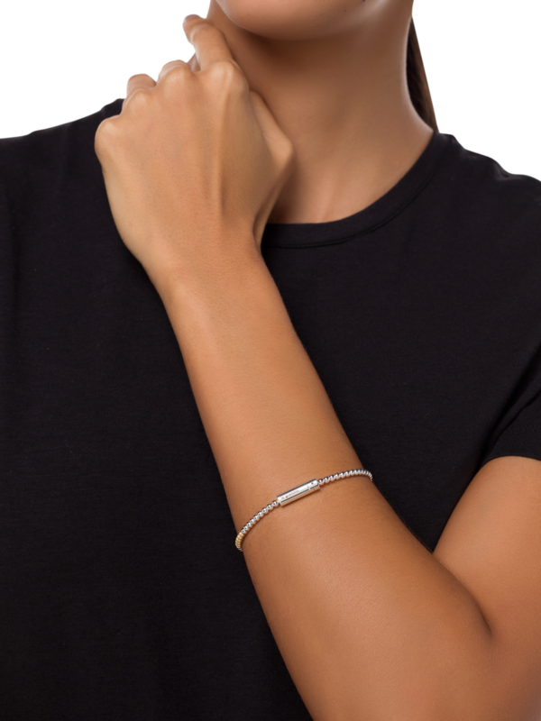 Polished Sterling Silver 11g Bead Bracelet