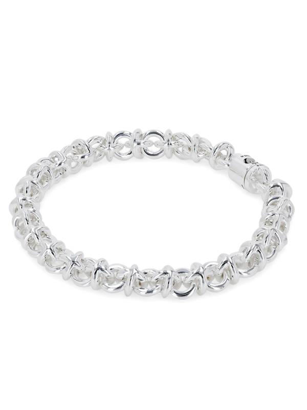 Sterling Silver Le 29g Entrelacs Polished Bracelet