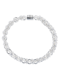 Sterling Silver Le 29g Entrelacs Polished Bracelet