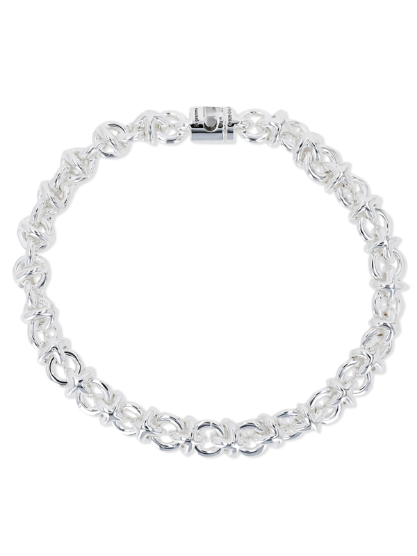 Sterling Silver Le 29g Entrelacs Polished Bracelet