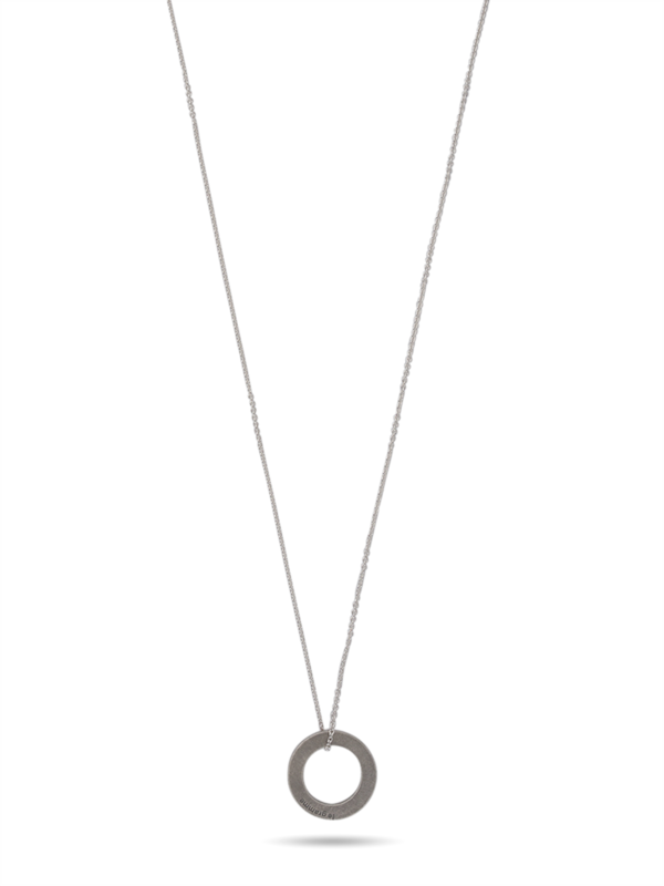 Sterling Silver Le 2.5g Disque Necklace