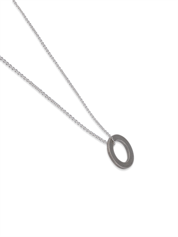 Sterling Silver Le 2.5g Disque Necklace