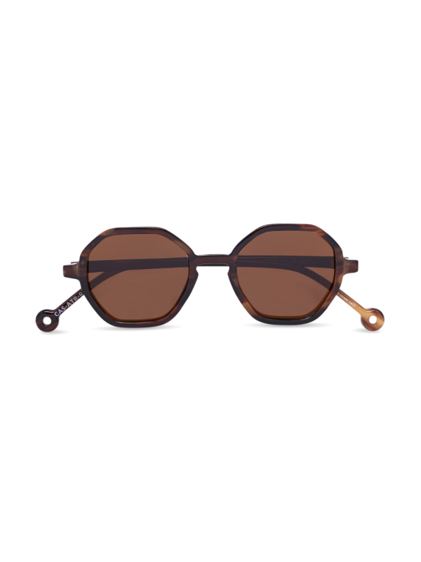 Brown Frames with Octagon Shape Sunglasses