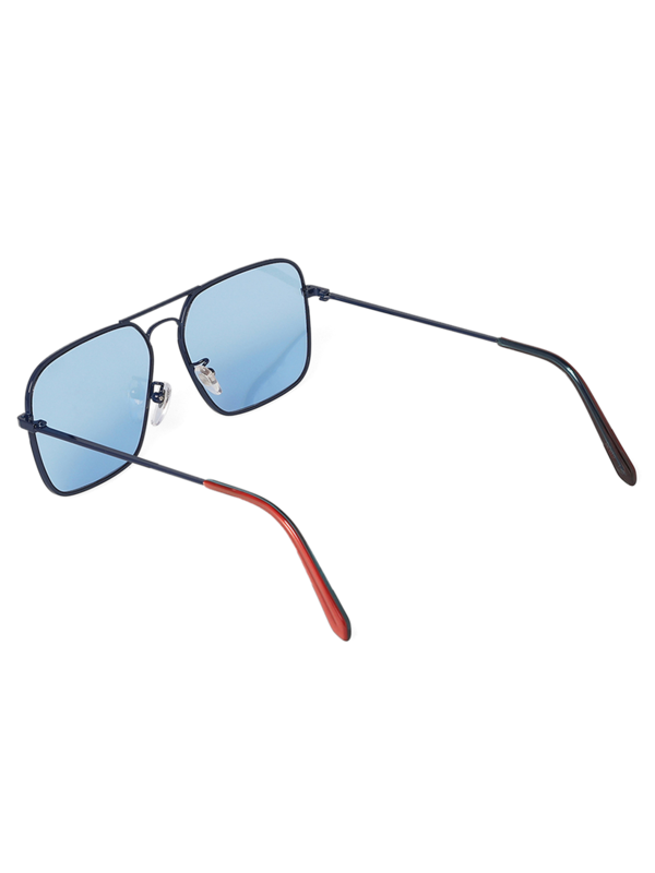 Metallic Blue Aviator Sunglasses