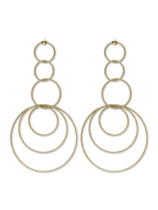 FLORENTINE FINISH MULTI LINK EARRINGS