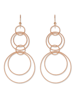FLORENTINE FINISH MULTI LINK EARRINGS