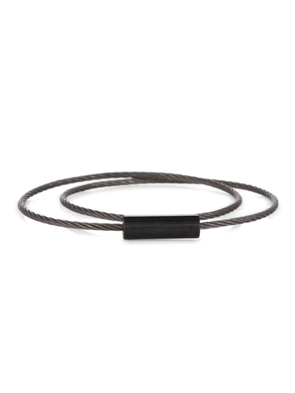 Sterling Silver Le 9g Brushed Double Turn Cable Bracelet