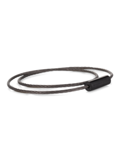 Sterling Silver Le 9g Brushed Double Turn Cable Bracelet