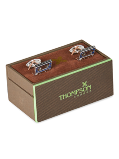 Blue Rectangular Cufflinks