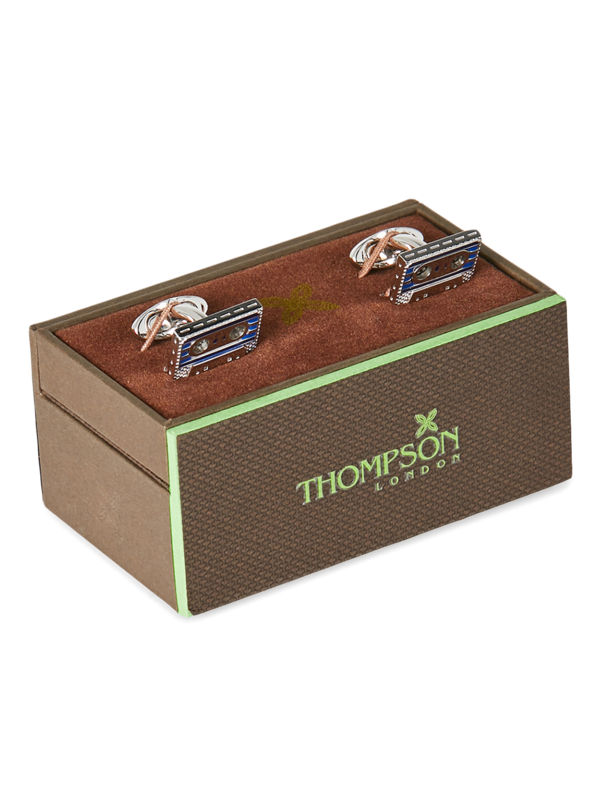 Blue Rectangular Cufflinks