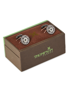 Gunmetal Round Cufflinks