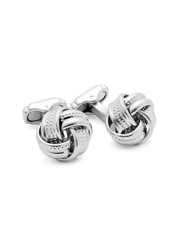 Cufflinks//Thomp/ White Bronze Plating Plain/ SilColor / Sat